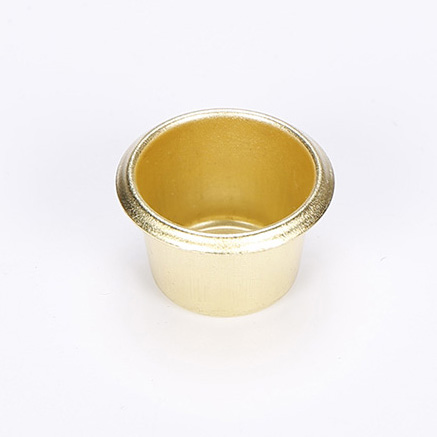 供應(yīng)青銅鎳色燭臺配件，小蠟燭杯23*18*0.5mm